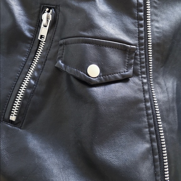 Summer Sale PU leather black motorcycle jacket - Picture 8 of 8